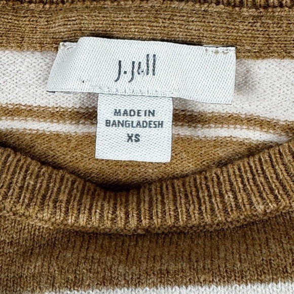 J. Jill Women's Knit Pullover Boatneck Sweater Dropped Shoulder Size XS Stripped - Picture 4 of 9